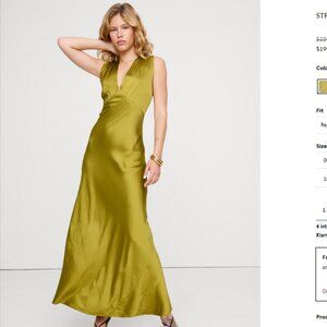 Stretch-Satin Cross-Back Maxi Dress